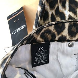 American Bazi Jeans - Leopard Print Denim from Forever 21 Plus American Bazi Jeans - Leopard Print Denim from Forever 21 Plus